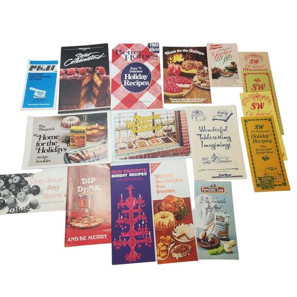 17 Vintage Holiday Dessert Pamphlet Lot Frenchs Nestle Ephemera - Picture 1 of 5